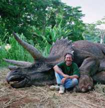 Man poses with trophy kill