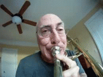 Man puts gopro on trombone slide
