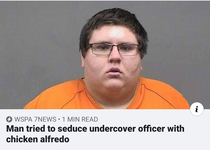 Man try to seduce cop with chicken alfredo