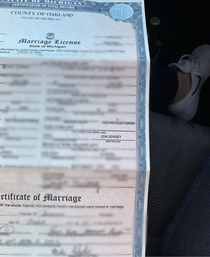 Marriage certificate- FIL place of birth - Jew Jersey