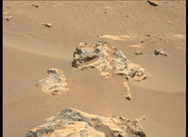 Mars rock is delighted to meet the perseverance rover
