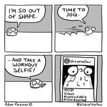 Marshmallow Workout Selfie 