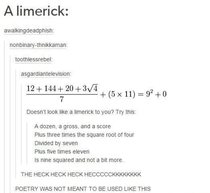 Maths poetry
