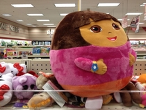 Maybe Dora should stop exploring the kitchen