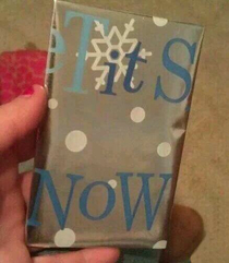 Maybe Let it Snow wrapping paper wasnt the best idea