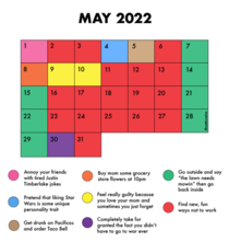 Mays schedule