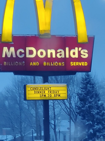 McDonalds in my area is gearing up for a romantic Valentines Day