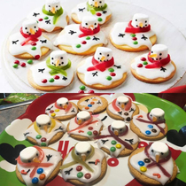 Melted Snowman Biscuits