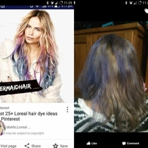 Mermaid hair how hard could it be