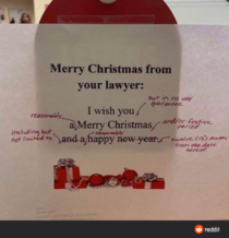Merry Christmas from your lawyer 
