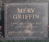 Merv Griffins Tombstone