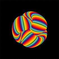 Mesmerising rainbow ball