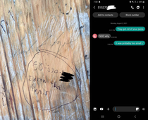 messages to the kid who graffitied on an amusement park wall