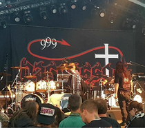 Metal band Possessed need to hire a new banner hanger Just my opinion