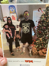 Metal Christmas Card