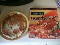Mexican frozen pizzaI dont know what I expected