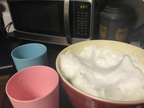 Microwaving snow for drinking and bong like the pioneers did because water main break