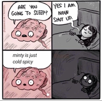 Minty is just cold spicy