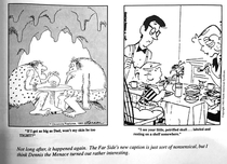 Mixing up Dennis and The Far Side