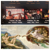 Modern day fresco by Michelangelo