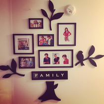 Mom said to put up more family photos