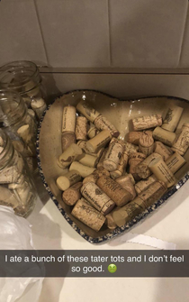 Mom saves corks for DIYs Dad couldnt keep his dad joke instincts from kicking in