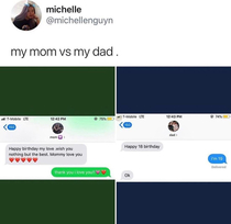 Mom vs dad