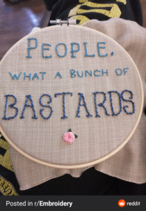 More true words have never been embroidered