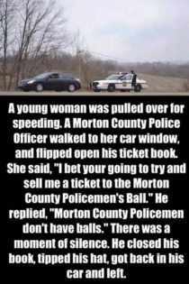 Morton county police dont have balls