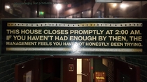 Most bars need this sign