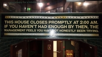Most bars need this sign