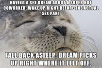 Most vivid sex dream Ive had in a while And lets be honest its the only setting in which Im gonna bang her