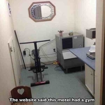 Motel has a gym