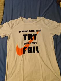 Motivational t-shirt