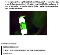 Mountain Dew Glowing Mixture