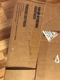Moved over the weekend and found this box my wife packed Bless her heart