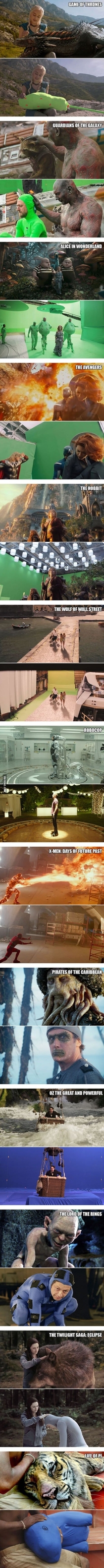 Movie Scenes Before And After Special Effects