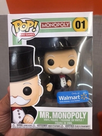 Mr Monopoly only at Walmart is fitting 