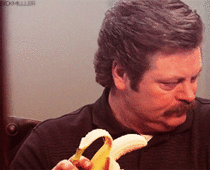 MRW I have a terrible hangover and try to force myself to eat something
