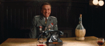 MRW Im watching Inglourious Basterds for the first time and I finally get to that Christoph Waltz GIF