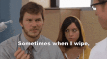 MRW my wife asks why I took so long in the bathroom