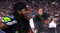 MRW the Seahawks throw the ball on the  when they have Beast Mode in the back field