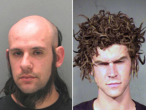 Mugshots with crazy haircuts