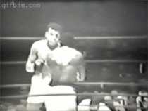 Muhammad Ali dodging punches