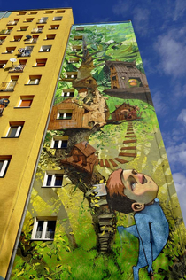 Mural Peter Pan Bydgoszcz Poland