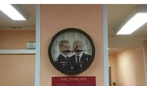 Mustache clock