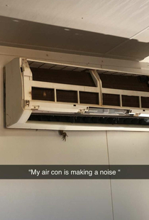 My air con is making a noise