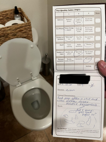 My Airbnb came with a Poo Logbook with over  entries by guests