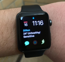 My Apple Watch was set to savage mode apparently