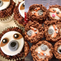 My attempt at sloth cupcakes